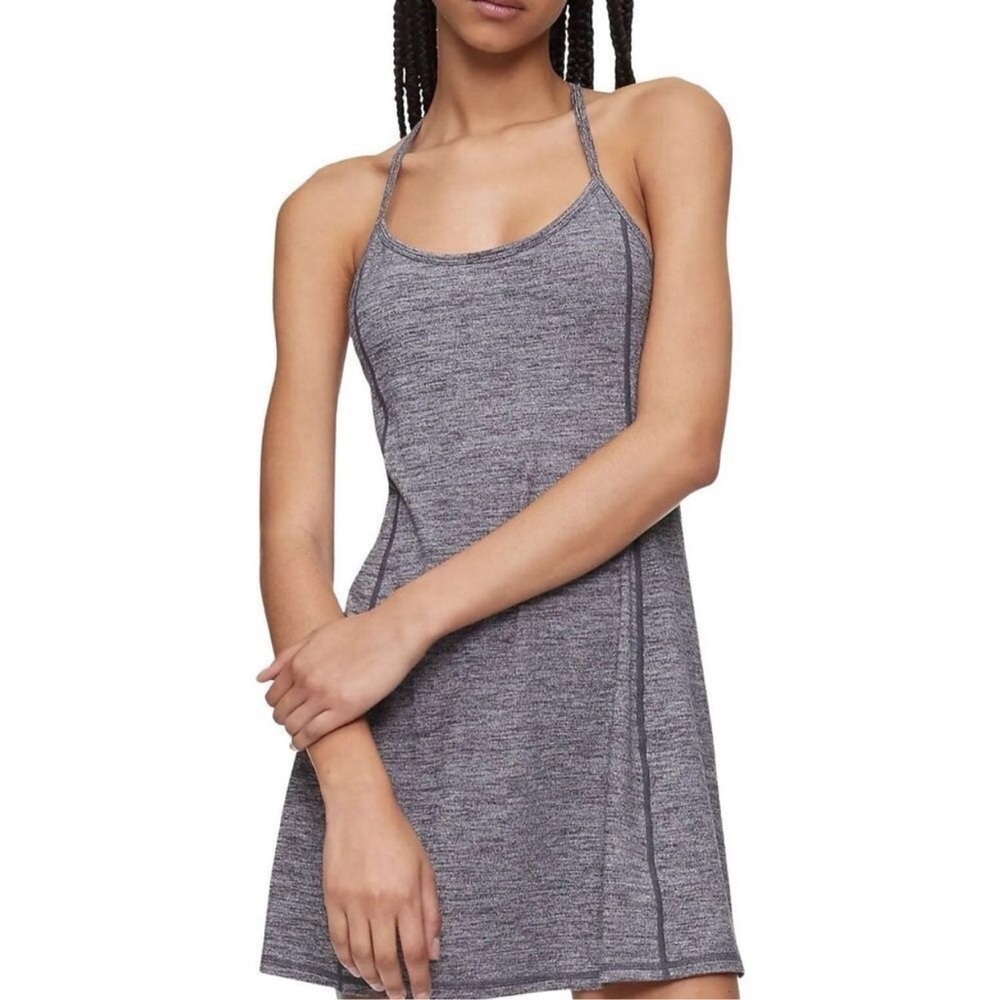 Calvin Klein Performance Halter Dress Gray Heather Size XL